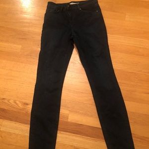 ASOS high rise high waist dark wash jeans